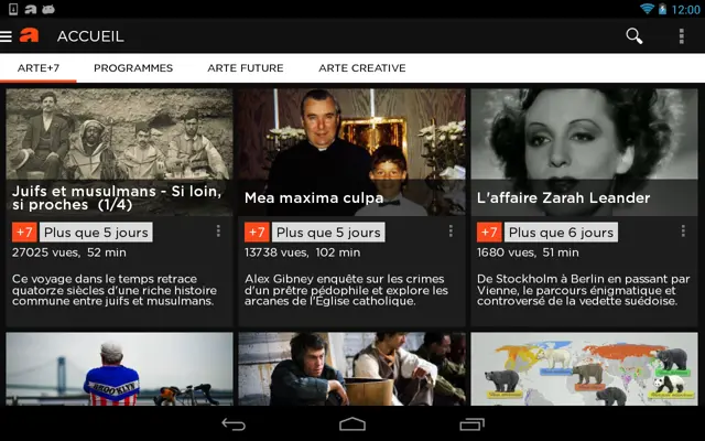 ARTE android App screenshot 11