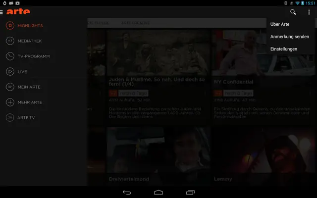 ARTE android App screenshot 13