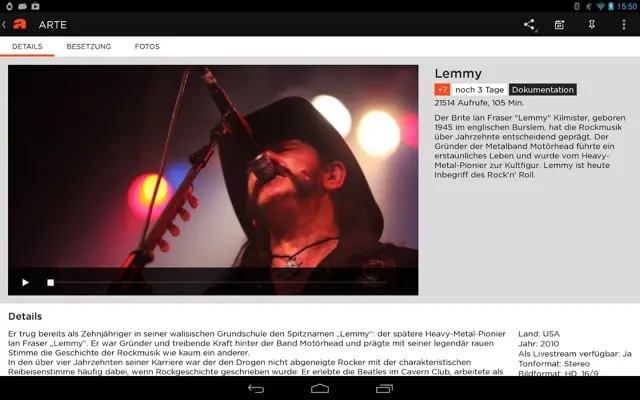 ARTE android App screenshot 14